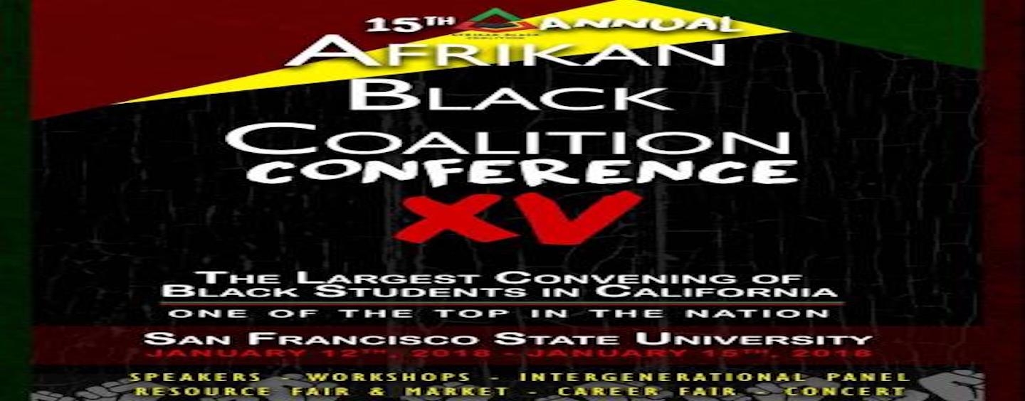 Afrikan black coalition conference flyer