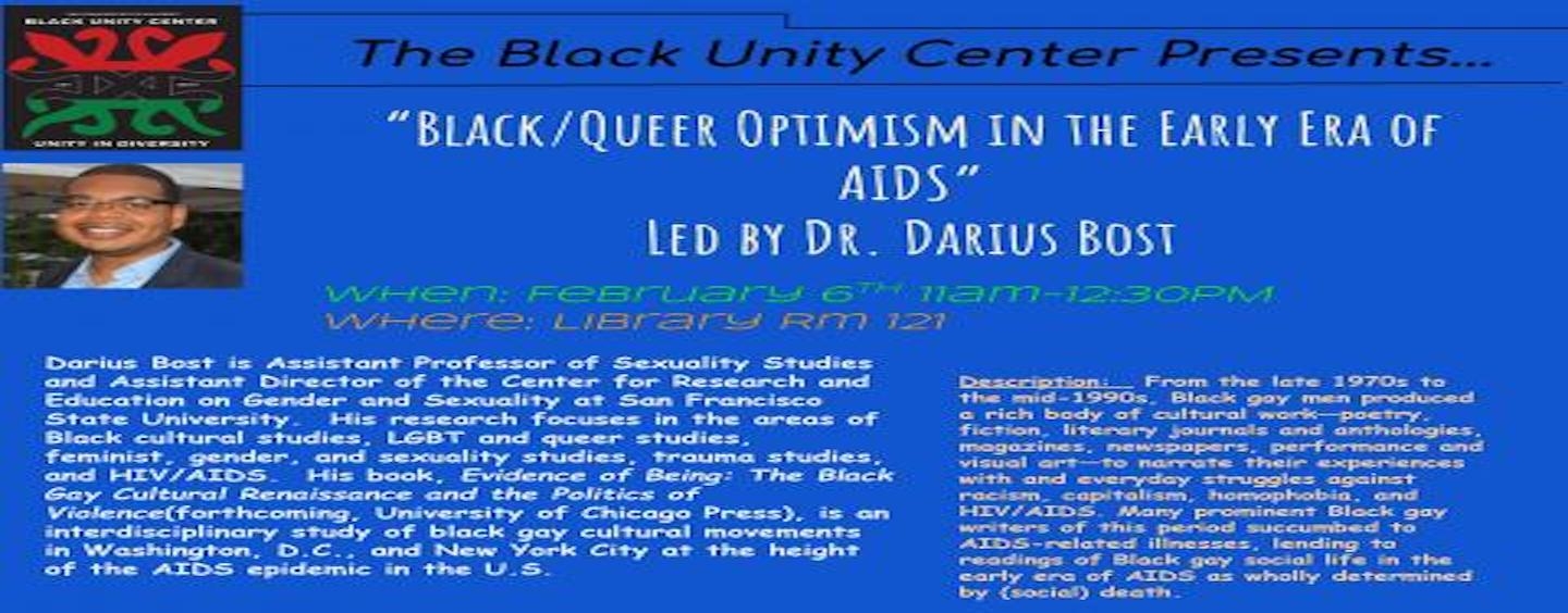 Black/Queer Optimism in the early era of AIDS