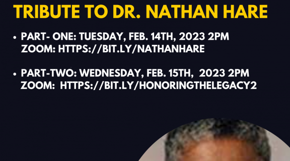 Tribute to Dr. Nathan Hare